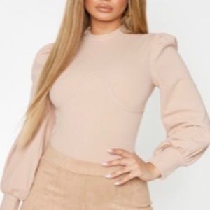 PrettyLittleThing Underbust BalloonSleeve Bodysuit